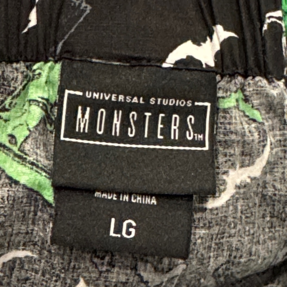 Monsters Universal Studios Dress Black Green Frankenstein Bride L - Picture 7 of 8